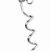 Spiralen grondpen 42 cm verchroomd