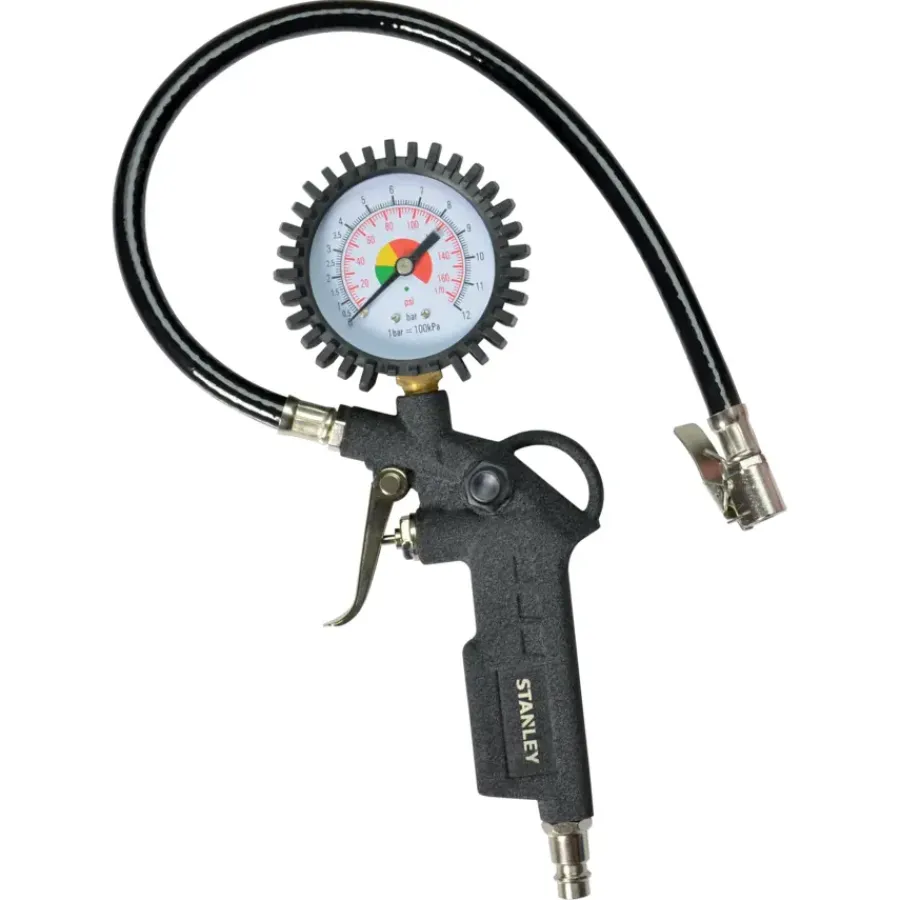 STANLEY bandenpomppistool met luchtdrukmeter Discount