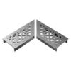 Stonewish Ultra Drain L-rooster zilver disegno patroon Hot