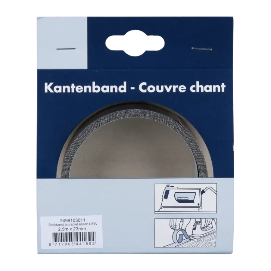 Geen Strijkband antraciet essen 23 mm 2,5 m Clearance