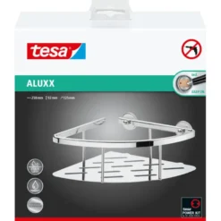 Tesa Aluxx hoek doucherek verchroomd aluminium