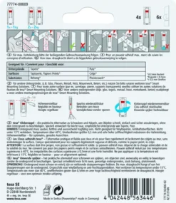 tesa Powerstrips klevende spijker verstelbaar draagkracht 1 kg 4 stuks
