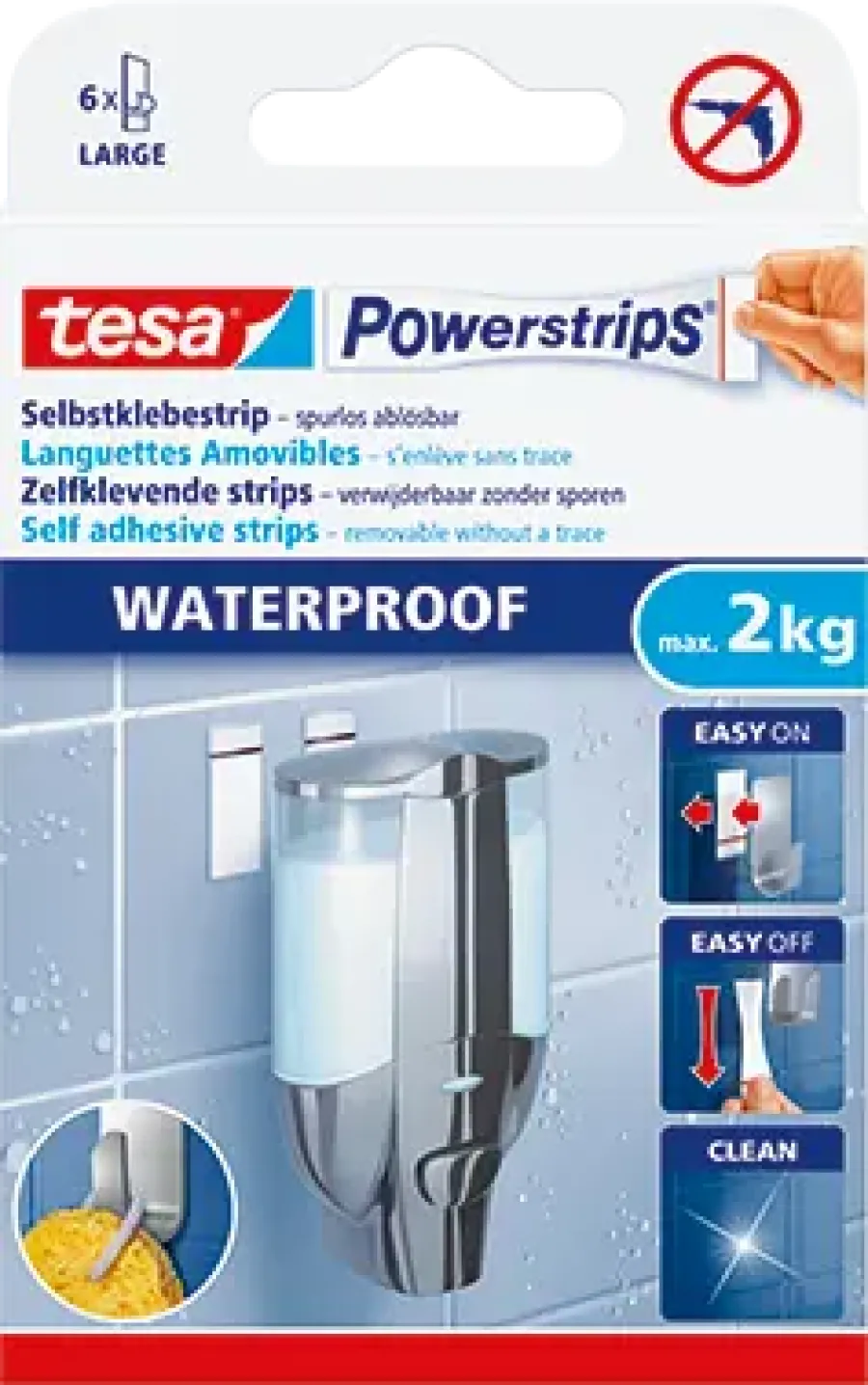 Tesa Powerstrips waterproof strips 6 stuks Best