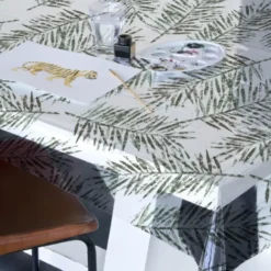 Transparant Tafelzeil Fern 140 x 220cm