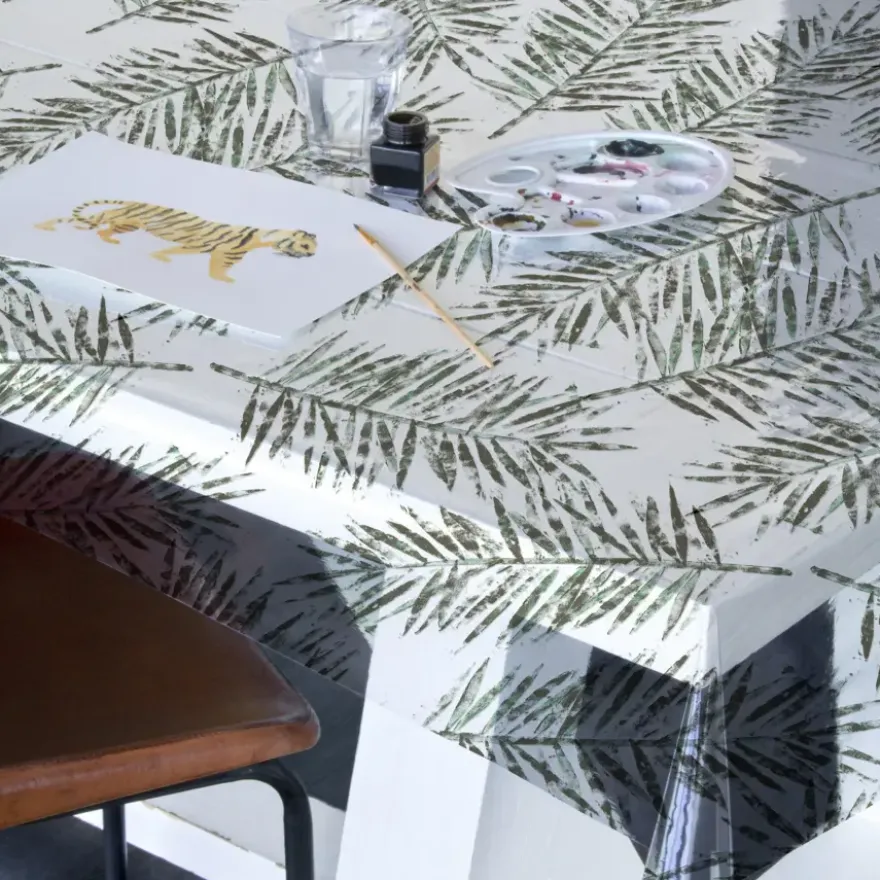 Transparant Tafelzeil Fern 140 x 220cm