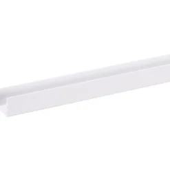 Geen U-profiel 2600 x 18mm wit Best