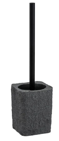 Villata toiletborstelhouder polyresin grijs