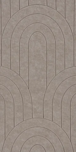 Silentlines Viltpaneel gebogen lijnen taupe 60x30 cm 4 stuks Discount
