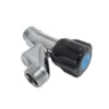 VSH Wasmachinekraan + Keerklep 1/2"M Knop Zwart Discount