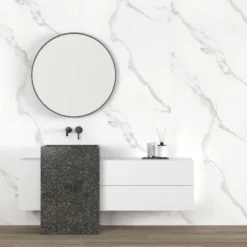 Geen Wand/douche paneel kunststof Allora 260x90 cm wit marmer mat, dikte 5mm 2,34 m² Clearance