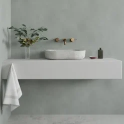 Geen Wand/douche paneel kunststof Allora 260 x 90 cm licht grijs dikte 4 mm 2,34 m² Discount