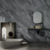 Geen Wand/douche paneel kunststof Allora 260x90 cm grijs marmer glans, dikte 5mm 2,34 m² Outlet