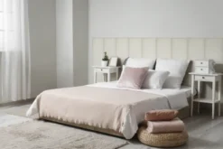 Geen Wandkussen boucle crème 120x30 cm Online