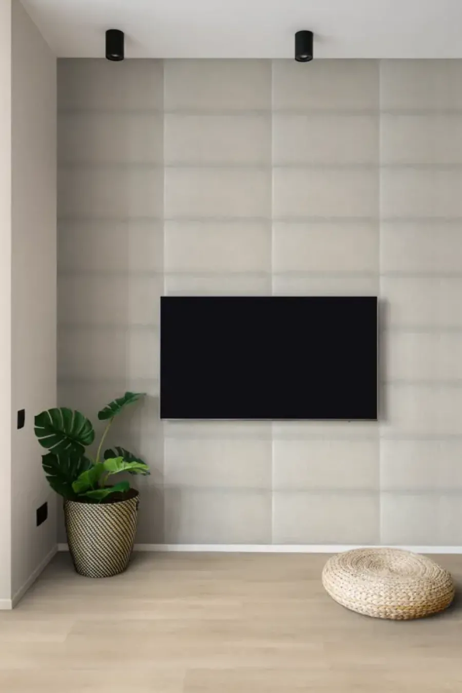 Geen Wandkussen linnen taupe 60x30 cm New