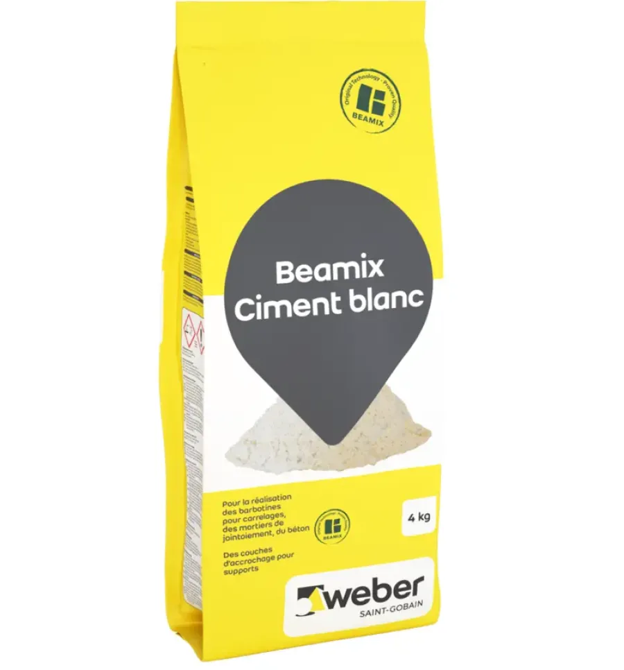 Weber Saint-Gobain Weber Beamix cement wit 4 kg