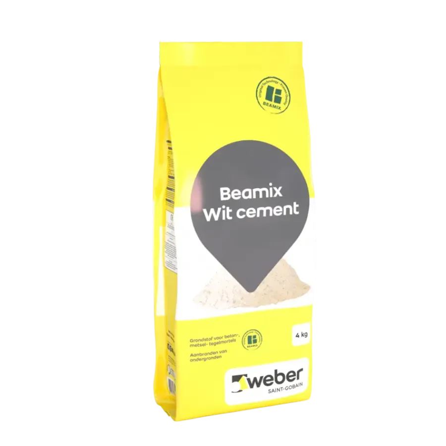 Weber Saint-Gobain Weber Beamix cement wit 4 kg