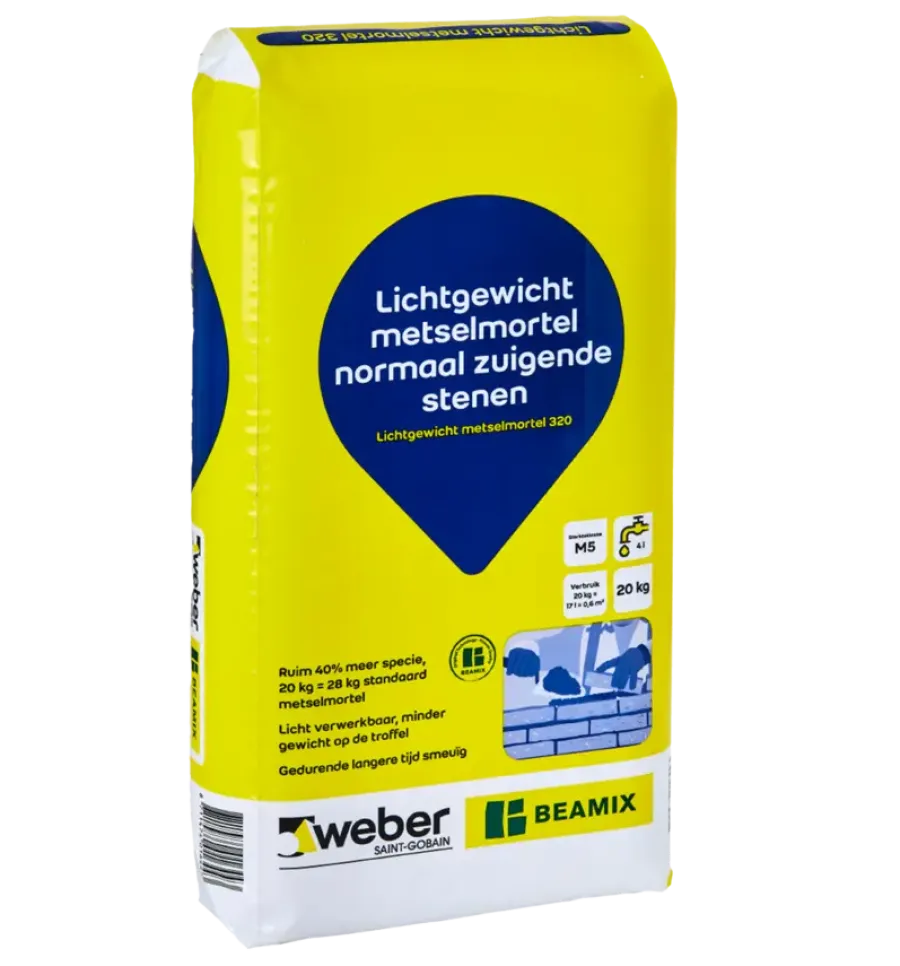 Weber Saint-Gobain Weber Beamix lichtgewicht metselmortel 20 kg Outlet