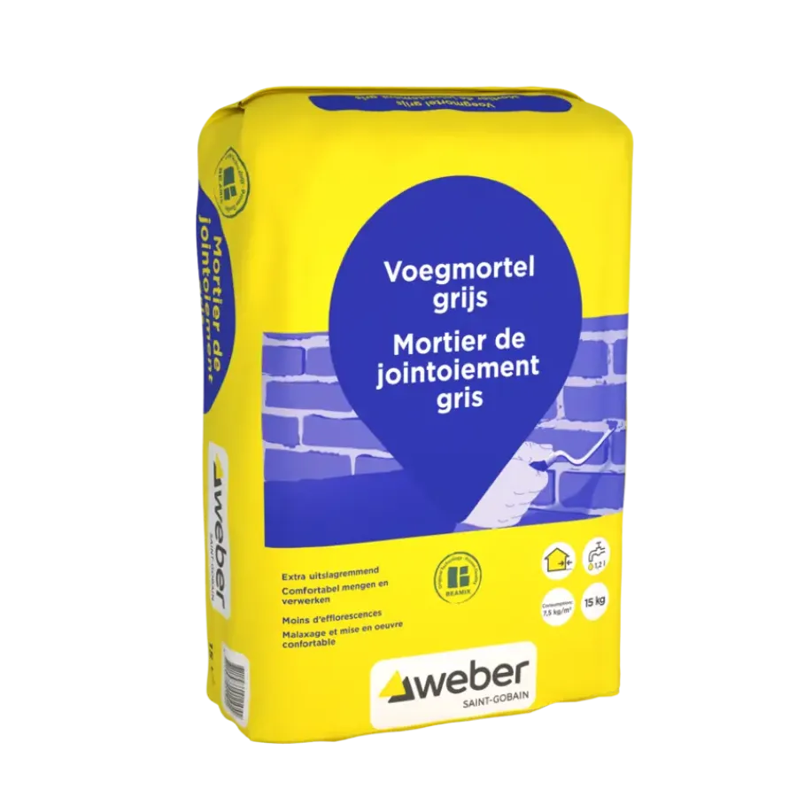 Weber Saint-Gobain Weber Beamix voegmortel grijs 15 kg Hot