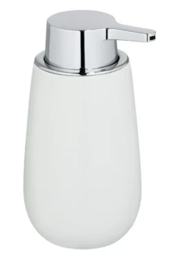 Wenko keramische zeepdispenser Badi wit