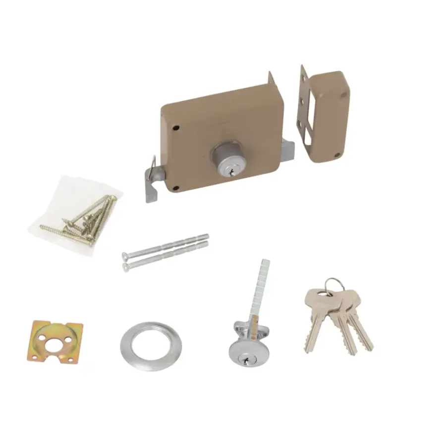 Yale Oplegslot met Buitencilinder Los Grijs Gelakt 614-50mm Outlet